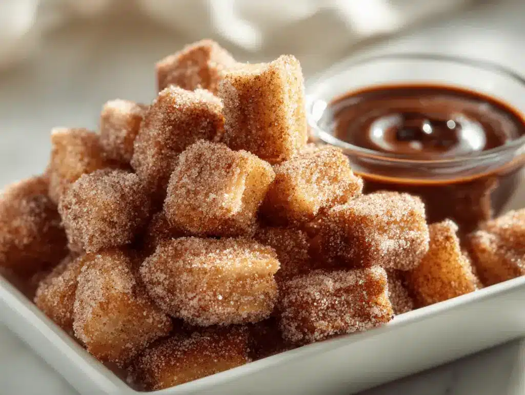 air fryer churro bites - featured image