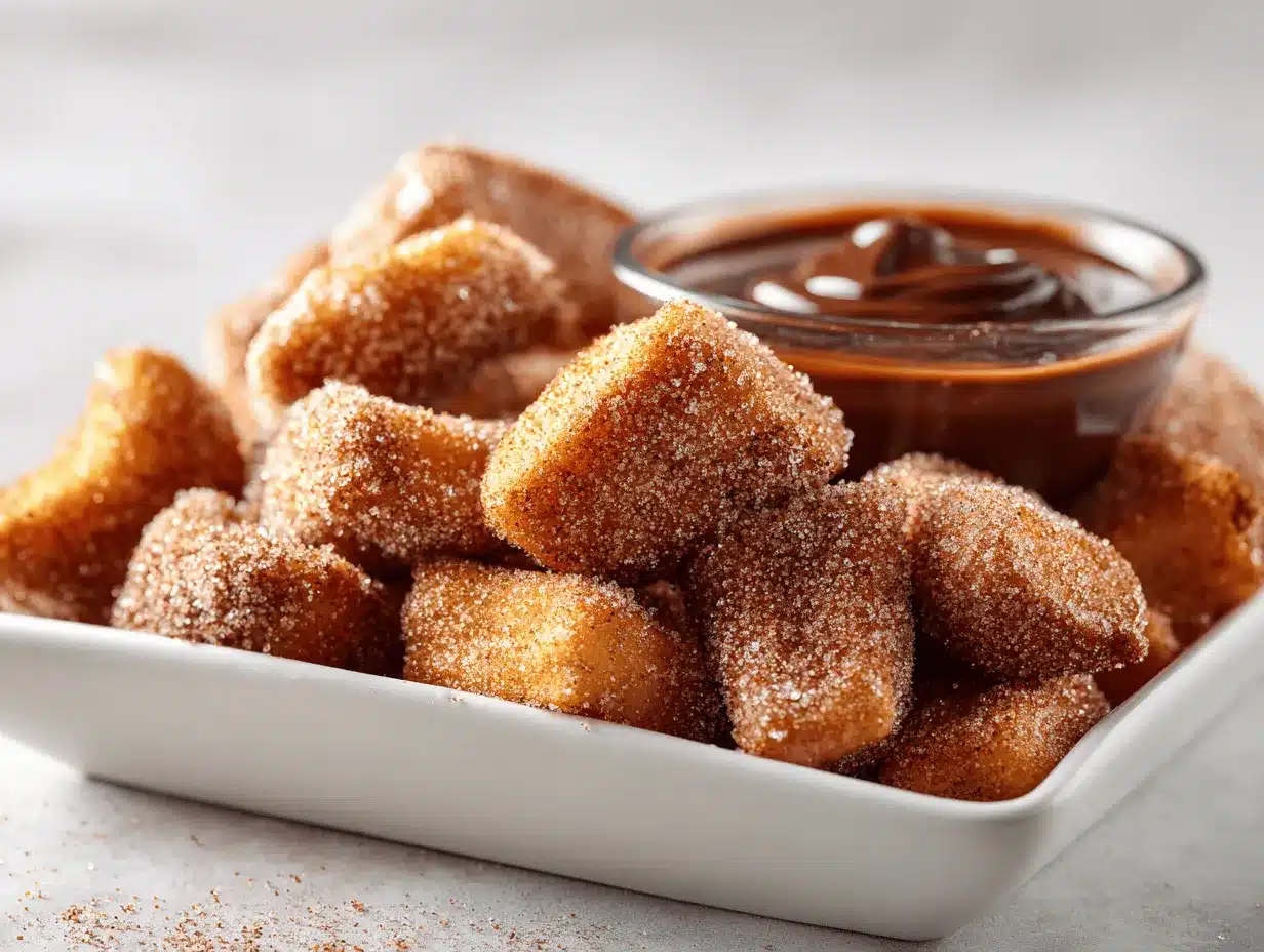 air fryer churro bites preparation steps