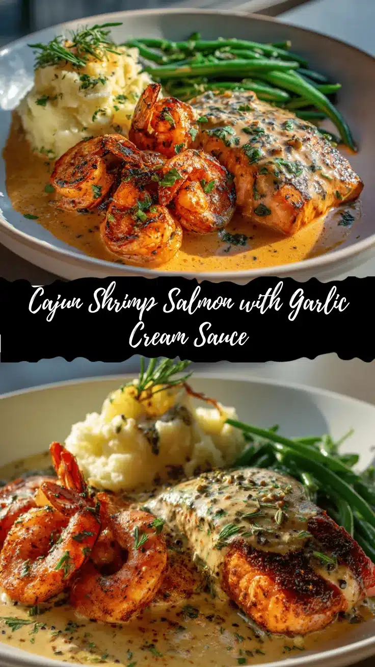 Cajun shrimp and salmon recipe