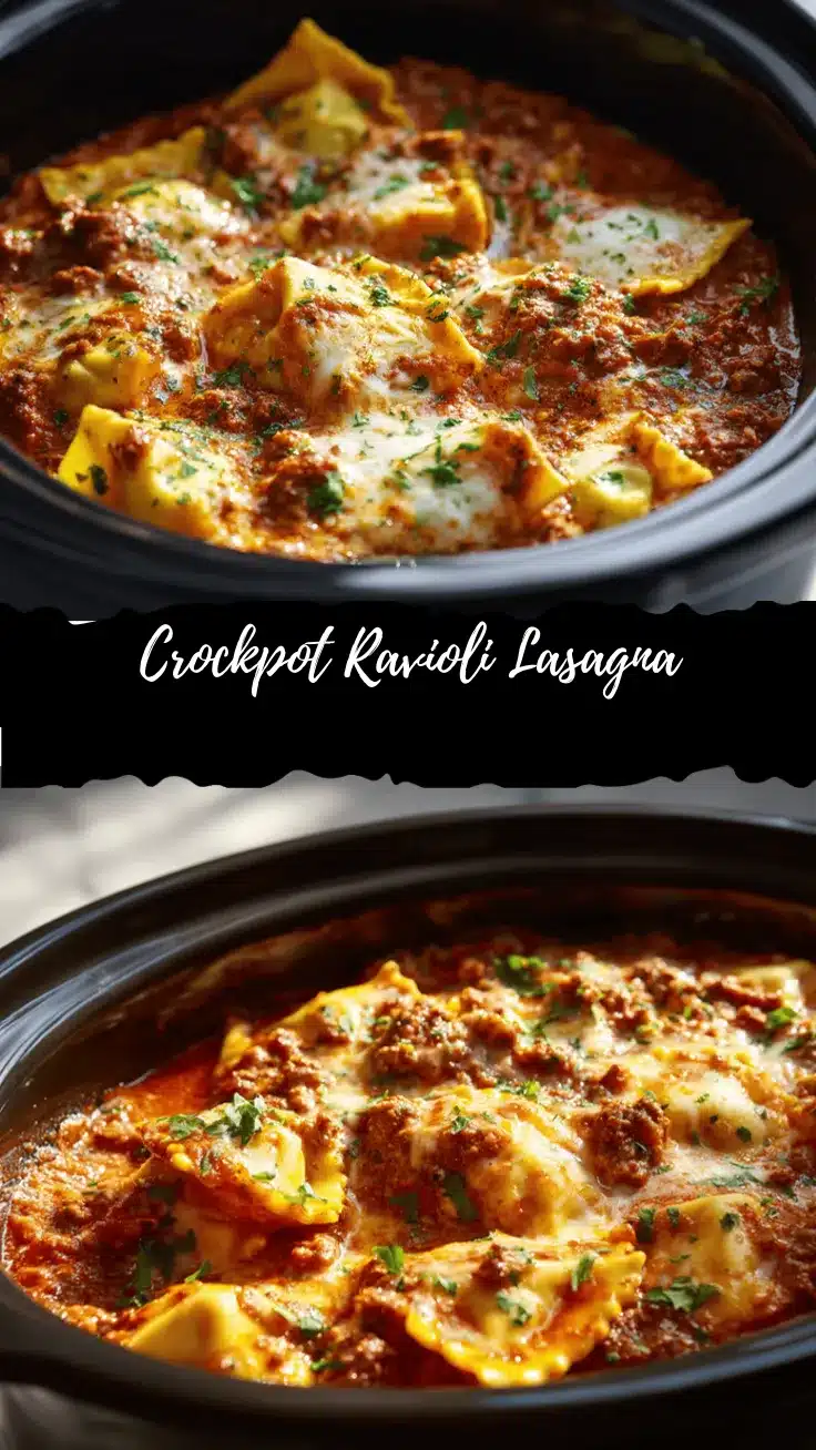 crockpot ravioli lasagna recipe