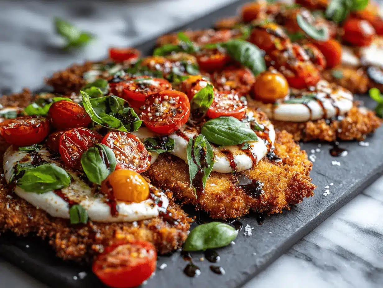 Italian basil chicken cutlets preparation steps