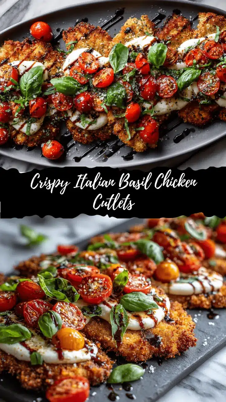 Italian basil chicken cutlets recipe