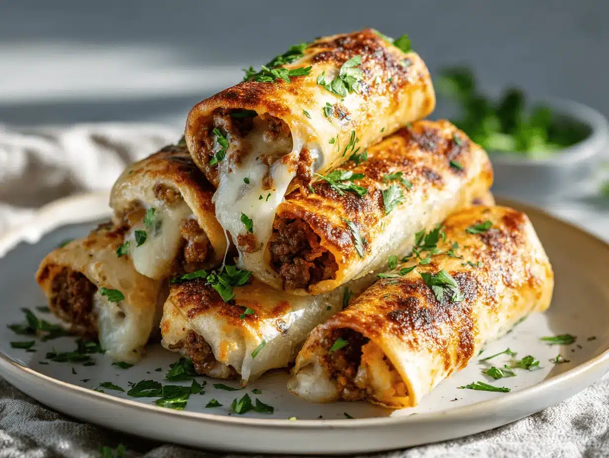 Keto Philly Cheesesteak Rolls preparation steps