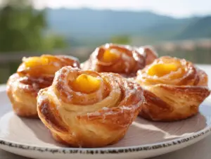 peach pie cruffins - featured image