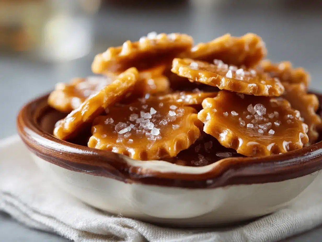 salted caramel cracker bites preparation steps