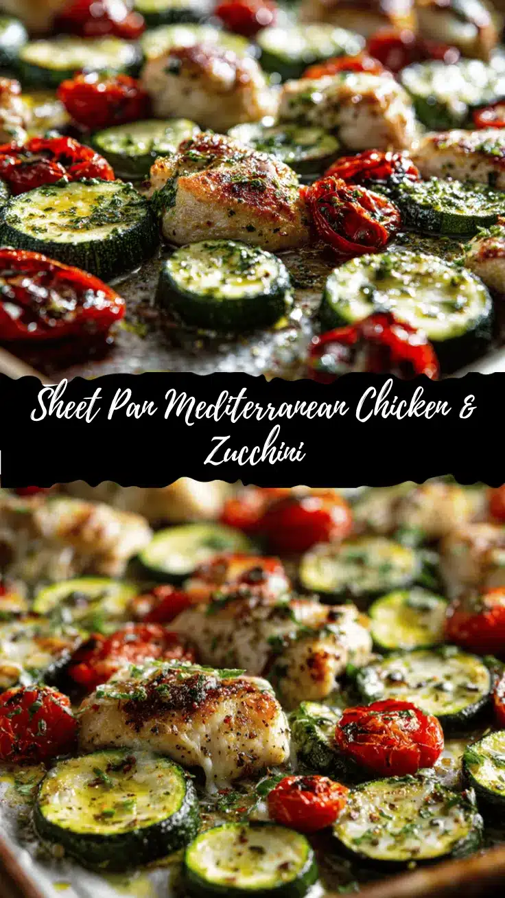 sheet pan Mediterranean chicken recipe