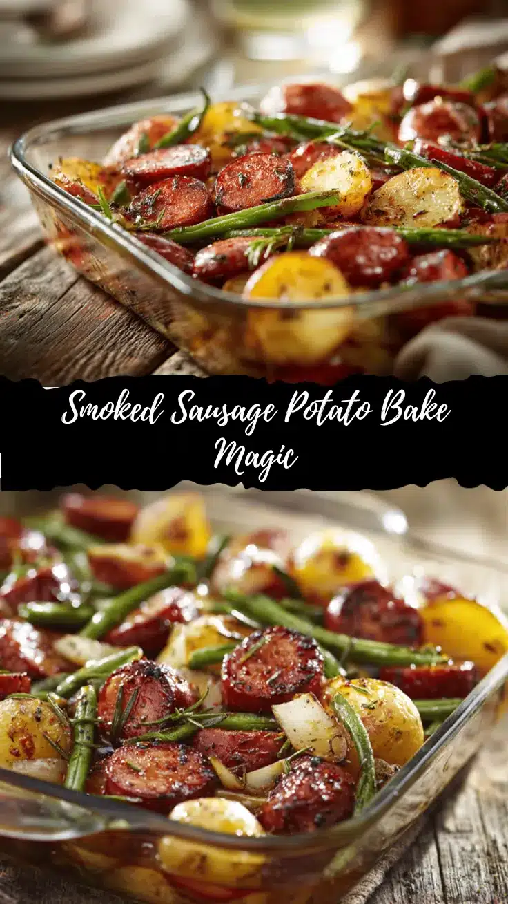 smoked sausage and potato bake recipe
