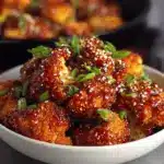 sweet and spicy baked cauliflower - featured image